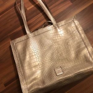 Liz Claiborne Tan/Gold Snakeskin Purse